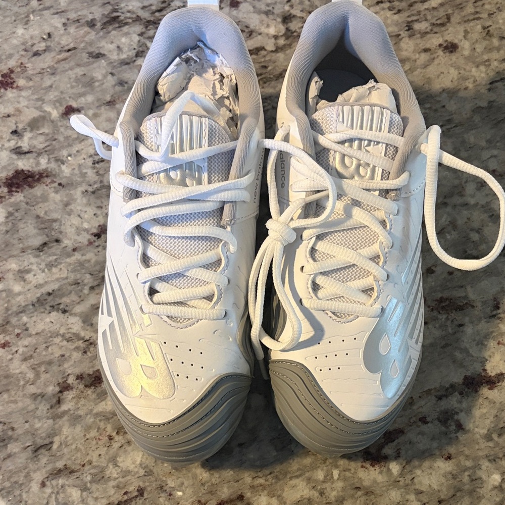 New Balance White and Gray Athletic Shoes